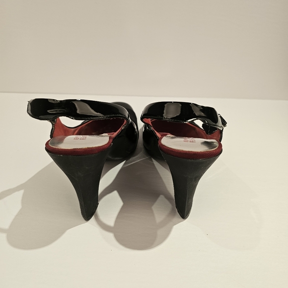 Kenneth Cole Reaction black slingback heel shoes size 10M US - Picture 2 of 11